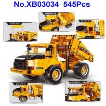 Xb03034 545pcs Urban Engineering Construction Heavy Duty Truck Dumper Building Blocks Toy 2024 - buy cheap