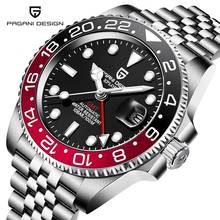 PAGANI DESIG-Reloj mecánico de lujo para Hombre, cronógrafo automático de pulsera, color negro y rojo, GMT, nuevo, 2021 2024 - compra barato