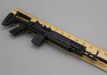 Rifle de combate m14ber 1/6, modelo de arma de plástico de montar, figuras de ação, acessório de arma 1/6 soldado, kit de construção militar, brinquedo 2024 - compre barato