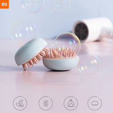 Xiaomi cabeça de silicone corpo couro cabeludo massagem escova pente shampoo cabelo lavagem pente escova de chuveiro banho spa escova de massagem 2024 - compre barato