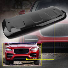 Cubierta de placa de deslizamiento para parachoques delantero de coche, Protector de estilo de fibra de carbono ABS para Jaguar F-PACE, X761, 2016, 2017, 2018, 2019, 2020 2024 - compra barato
