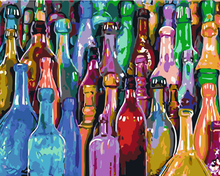 Color bottle Still life Painting by Hand Joy in holiday time DIY gift Drawing by Numbers Big Size Wall Art Picture 60x75cm 2024 - buy cheap