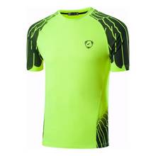 Jeansian-Camiseta deportiva para hombre, camisa de manga corta, para correr, Fitness, entrenamiento, LSL229, GreenYellow2 2024 - compra barato