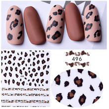 1 Sheet Sexy Leopard Nail Art Stickers Pink Cheetah Patterns Adhesive Nail Decals Decorations DIY Manicure Designs Accessories 2024 - buy cheap