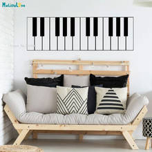Custom Color Piano Wall Sticker Exquisite Life Home Décor Vinyl Self-adhesive Murals Living Room Bedroom YT3919 2024 - buy cheap
