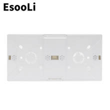 EsooLi-caja de montaje externo, 172mm * 86mm * 33mm, para interruptores o enchufes táctiles dobles de 86 tipos, aplicable para cualquier posición de la superficie de la pared 2024 - compra barato