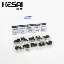 10value 50PCS LM317T L7805 L7806 L7808 L7809 L7810 L7812 L7815 L7818 L7824 Transistor Assortment Kit Voltage Regulator Box 2024 - купить недорого