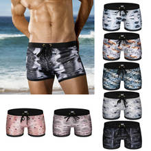2020 New Men Swimwear Sexy Swimming Trunks Boxer beach Shorts Bathing Suit swim briefs For Men Boys Swimsuit Beachwear sunga 2024 - buy cheap