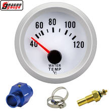 Dragon 2" 52mm Auto Car Refit Blue Light Water Temperature Gauge  40~120 Celsius Temp T-Fitting Joint Pipe Meter Free Shipping 2024 - купить недорого