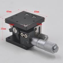 Z-axis 40*40mm manual optical high-precision lifting displacement sliding table stroke positive 10mm aluminum 2024 - buy cheap