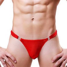 Bold Men !!! Thin Mesh Sexy Thongs G String Men See Through Buckle Underwear Low Waist Men's Erotic T-back 2024 - buy cheap