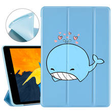 Cute Whale For iPad Mini 1 2 3 Coque iPad Air 1 2 Funda Soft Silicone Back Protective Cover iPad 7th Generation Case Pro 11 2020 2024 - buy cheap