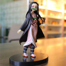 Demon Slayer PVC Action Figures Tanjirou Nezuko Anime Kimetsu No Yaiba Figurine Model Toys Model Toys Collecting Gifts for Girls 2024 - buy cheap
