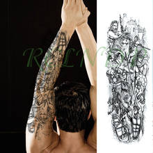 Водостойкая временная татуировка наклейка древний греческий воин лошадь копье Щит полная рука большая поддельная тату флэш-тату для мужчин и женщин 2024 - купить недорого