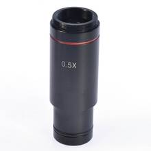 GTBL-Adaptador de microscopio de montaje C, lente de reducción ocular electrónica de 23,2mm, lente de relé de microscopio 0.5X para cámara CCD 2024 - compra barato