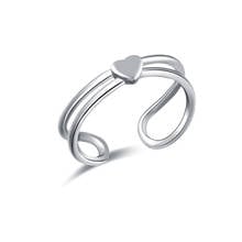 Женское кольцо с открытым носком в форме сердца, летнее регулируемое пляжное кольцо на палец, ювелирное изделие 2024 - купить недорого