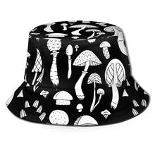 Noisydesigns cogumelos padrão colorido balde chapéu unissex bonés hip hop gorros homens mulheres verão boné praia sol chapéu de pesca personalizado 2024 - compre barato