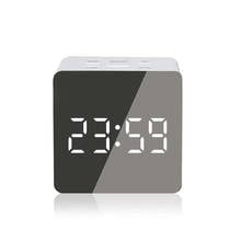 Alarm Clock with USB Charger, Digital Alarm Clocks for Bedrooms, Mirror Surface, Snooze, Temperature, Night Light, 12/24Hr 2024 - buy cheap