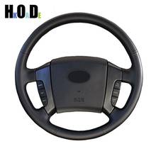 Black Artificial Leather Steering Wheel Covers Hand-stitched  Car Steering Wheel Covers for Old Kia Sorento 2004-2008 2024 - buy cheap