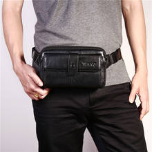 Leather Mens  Waist Bag Hip Belt Phone Pouch For Men Leisure Male Chest Packs Designer Women Fanny Packs Ladies Multi-function 2024 - buy cheap