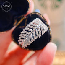 Aazuo 18K оригинальный белый, золото, розовое золото, настоящие бриллианты 0.42ct валовая прибыль кольцо для Женская мода подарок для женщин на день рождения вечерние 2024 - купить недорого