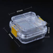 5pcs New Dental Small Transparent Crown-keeping Box With Clear Flexible Film Inside place storagebox for dental lab tool 2024 - buy cheap