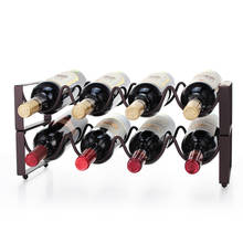 Wine Holder Household Iron Wine Rack Wijnrek Whisky Champagne Wine Holder Bar Creative Matchable European Botellero De Vino 2024 - buy cheap