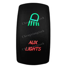 Laser - AUX LIGHTS -Car Boat Green & Red Led On Off Rocker Switch Waterproof, Overload Protection, SPST, Truck Marine Caravan 2024 - buy cheap