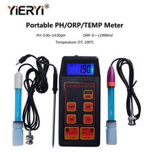 yieryi 3-in-1 High Accuracy Portable pH/mV/Temp Meter + Replaceable pH & ORP Electrodes + Temperature Probe 2024 - buy cheap