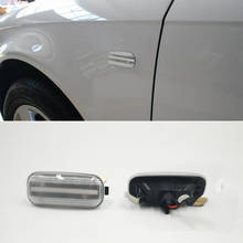 CSCSNL 1 пара течёт автомобильный боковой габаритный светильник для Audi A2 A3 A4 A6 A8 TT мигалка Янтарный дым светодиодный Динамический указатель поворота 2024 - купить недорого