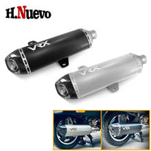 Tubo de escape de acero inoxidable para motocicleta, silenciador para Vespa GTS250 GTS300, sistema de tuberías de conexión GTS 250, 300, 2017, 2018, 2019, 2020 2024 - compra barato