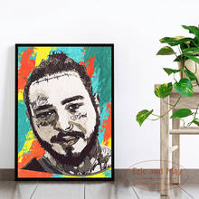 Carteles e impresiones de Rap Culture Malone Giclee para decoración del hogar, lienzo de pintura abstracta para pared, música, Hip Hop, Bar 2024 - compra barato