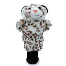 Cabeça de golfe leopardo capa fairway madeiras híbrido animal clubes de golfe headcover não para motorista mascote novidade bonito presente 2024 - compre barato