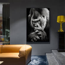 GOODECOR Orangutan Canvas Painting Animals Wall Art Posters and Prints Monkey Pictures for Living Room Home Decor Frameless 2024 - buy cheap
