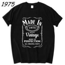 men gift Made in 1975 T-Shirt Born 44th Year Birthday Age Present Vintage father present funny brand tee shirt 2024 - buy cheap