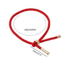 Blank Beading Braided Kabbalah Red String Bracelets Adjustable Lucky DIY Jewelry 2024 - buy cheap