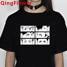 Camiseta de Anime japonés de Oya Haikyuu para mujer, Tops de mujer, camiseta de dibujos animados Kuroo, camisetas con estampado de Karasuno Kawaii Fly High para mujer 2024 - compra barato