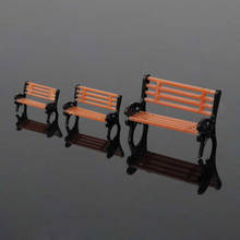 Model Train HO OO N Scale 1:25-1:150 Miniature Park Bench Chair Sette Model Railway Layout 12pcs 2024 - buy cheap