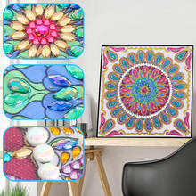 Special Shape Diamond Painting Mandala Flower Modern Pattern DIY 5D Part Drill Cross Stitch Kit Crystal Art Home Room Decoration 2024 - buy cheap