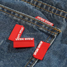 jeans tag plastic label clothing main label 100 pcs a lot 2024 - buy cheap