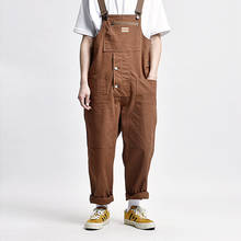 Los hombres mono casual de estilo japonés pantalones cargo para hombre ropa de calle de moda para hombre Hip hop mono hombre 2024 - compra barato
