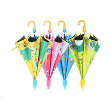 Creative Cute Cartoon Umbrella Kids Rain Sun Umbrellas Children Rainbow Umbrellas Semi Automatic For boys girls Drop Shipping 2024 - buy cheap