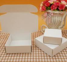 Caja de cartón pequeña de Papel kraft para embalaje de regalo, caja de cartón pequeña de color blanco natural para jabón artesanal, 30 unidades 2024 - compra barato
