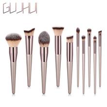 Luxury Champagne Makeup Brushes Set For Foundation Powder Blush Eyeshadow Concealer Lip Eye Make Up Brush Cosmetics Beauty Tools 2024 - buy cheap