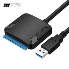 Usb 3.0 para sata 7pin + 15pin cabo de movimentação fácil 2.5 "3.5" ssd hdd disco rígido 10tb 5gbps apoio linha expansão conector 2024 - compre barato