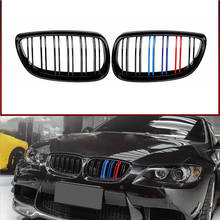 Par de rejillas frontales de parachoques doble para coche, color negro brillante, para BMW E92, E93, serie 3, Coupé convertible, 2006-2009 2024 - compra barato