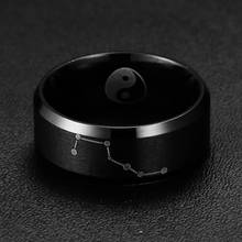 POFUNUO, модное обручальное кольцо из нержавеющей стали, полированное обручальное кольцо из нержавеющей стали, мужские юбилейные вечерние матовые кольца, оптовая продажа 2024 - купить недорого