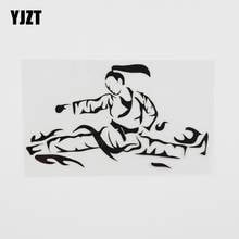 YJZT 14.3CMX8.2CM Fighting Martial Arts Japan Decal Vinyl Car Sticker Black/Silver 8A-0238 2024 - buy cheap