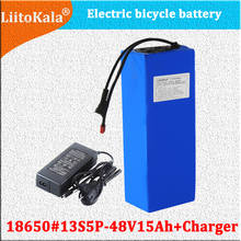 LiitoKala Replace 48V 15Ah E-bike battery li ion battery pack bicycle scoot conversion kit bafang 1000W XT60 plug 54.6V Charger 2024 - buy cheap