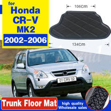 Capa protetora para porta-malas de automóveis, forro traseiro, esteira de piso, bandeja de lama para honda ex, crv 2002, 2003, 2004, 2005, 2006 2024 - compre barato